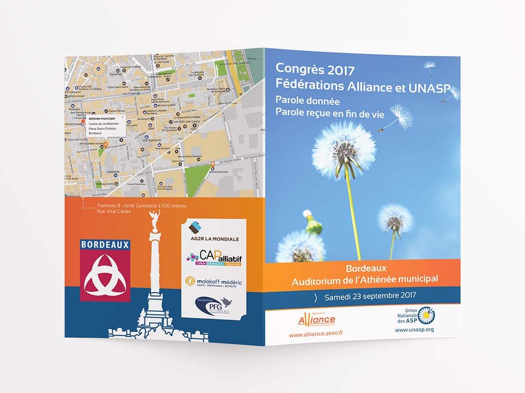 Flyer du Congrès de l'UNASP 2017 (vue extérieure)