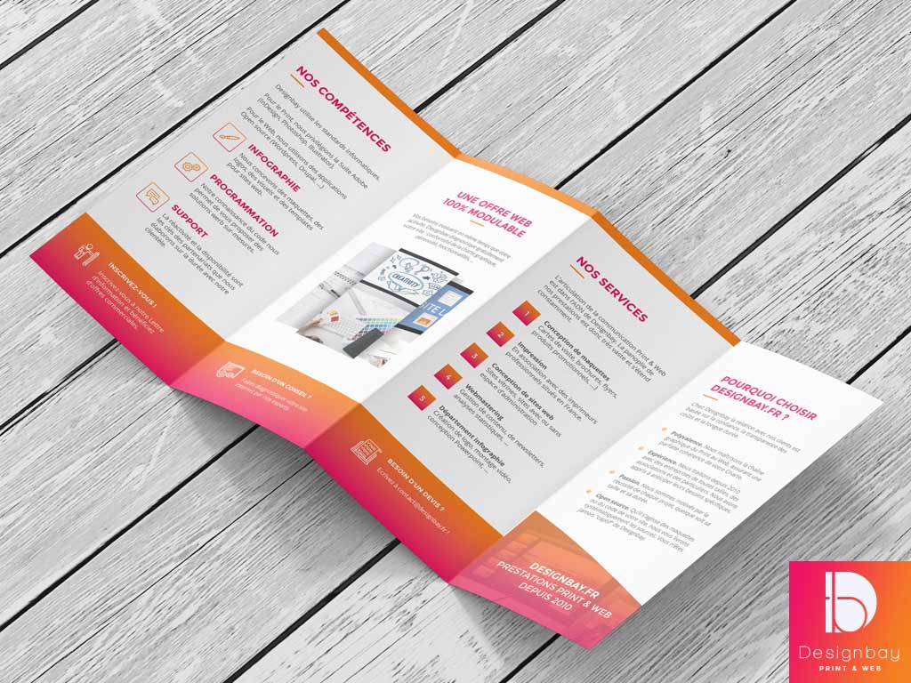 Flyer 3 plis accordéon