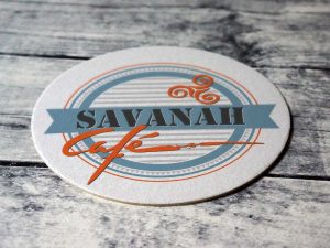 Sous-bock réutilisable du Savanah Café