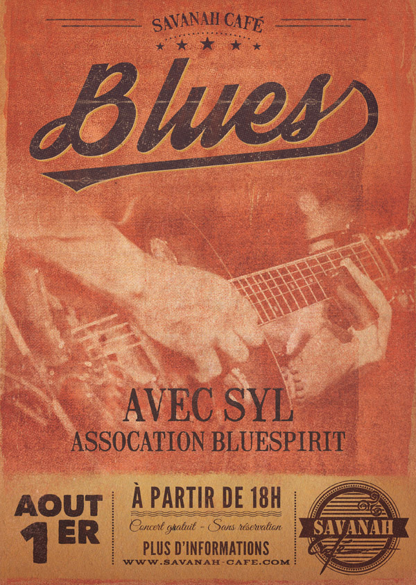 Affiche concert - Blues Syl