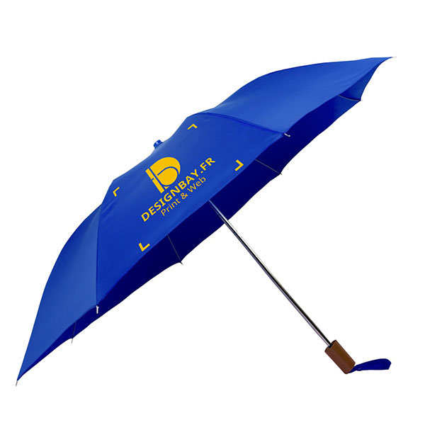 ac71 Parapluie à 2 sections bleu