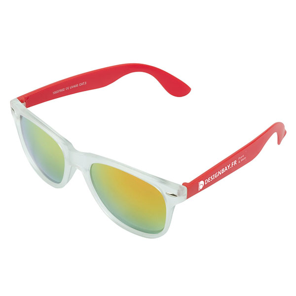 ac79 Lunettes de soleil California rouge