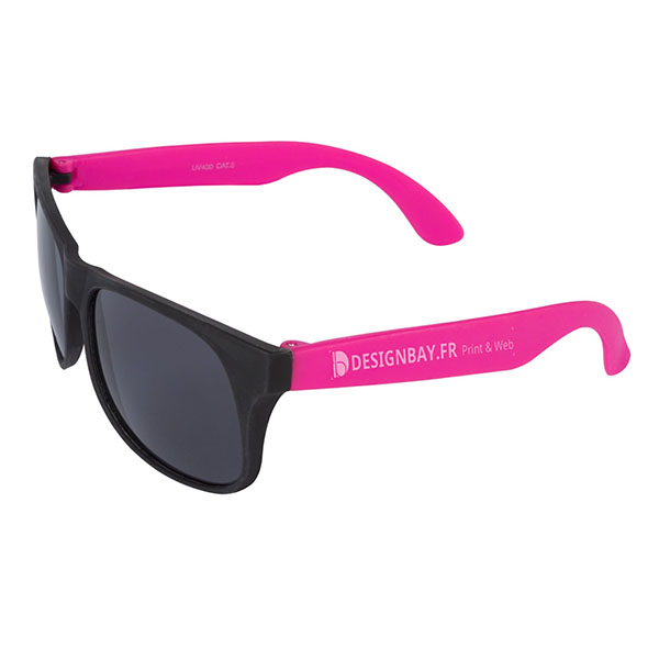 ac82 Lunettes de soleil rétro rose