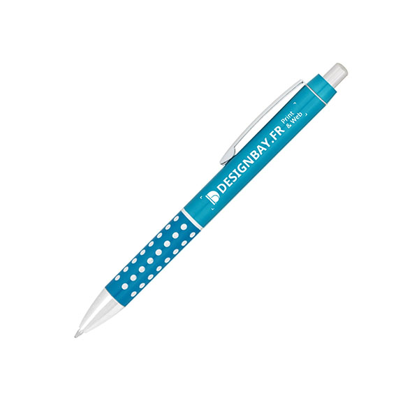 bu102 Stylo-bille Bling bleu clair