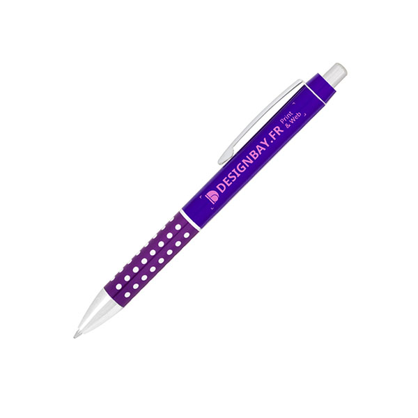 bu102 Stylo-bille Bling mauve