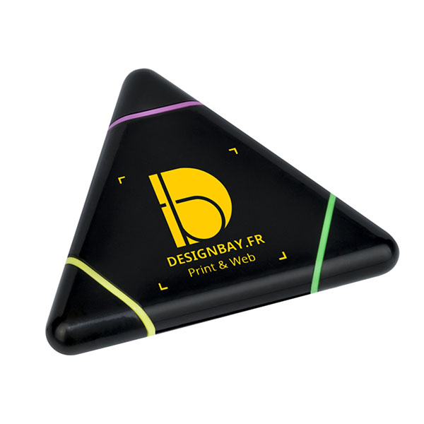 bu105 Surligneur Triangle des Bermudes noir