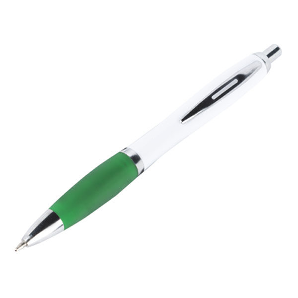 bu106 Stylo-bille Nash Blanc et grip coloré 2