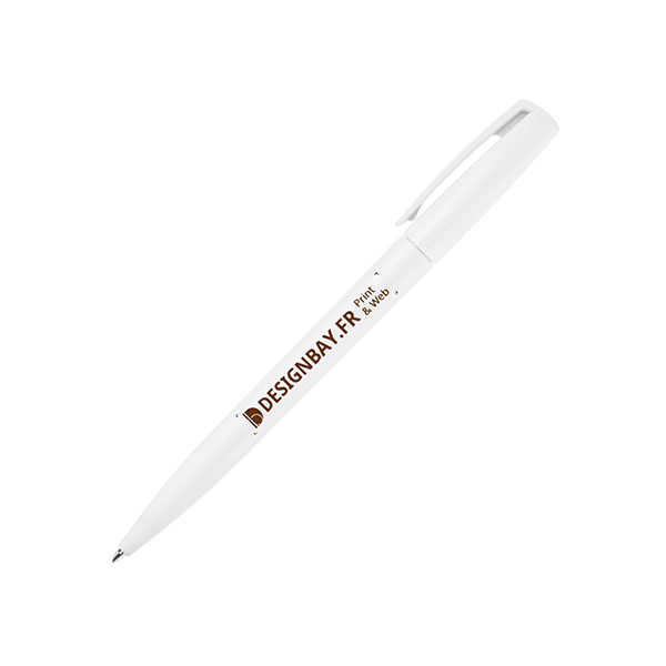 bu107 Stylo-bille London blanc