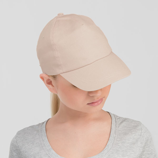 ca39 Casquette en coton unicolore Basic 1