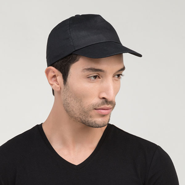 ca39 Casquette en coton unicolore Basic 2