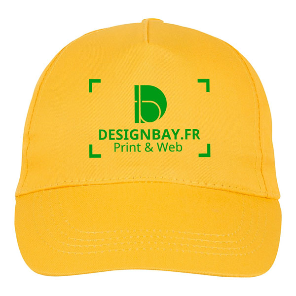 ca40 Casquette unicolore Buzz jaune