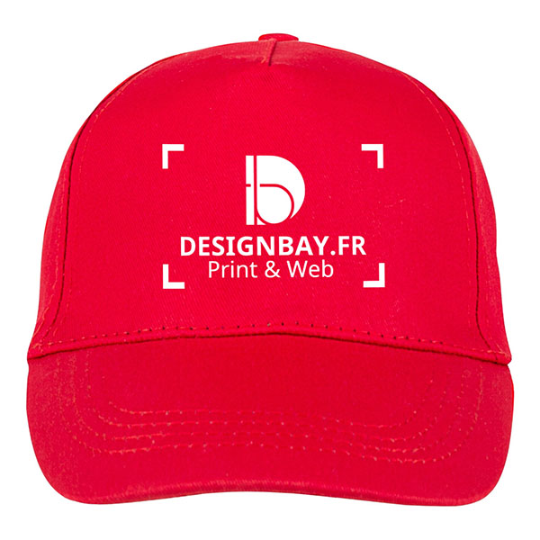 ca40 Casquette unicolore Buzz rouge