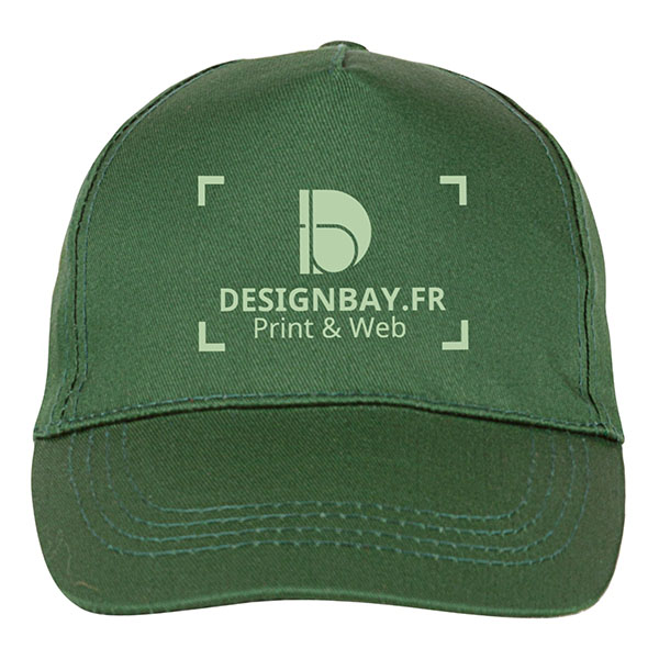 ca40 Casquette unicolore Buzz vert foret