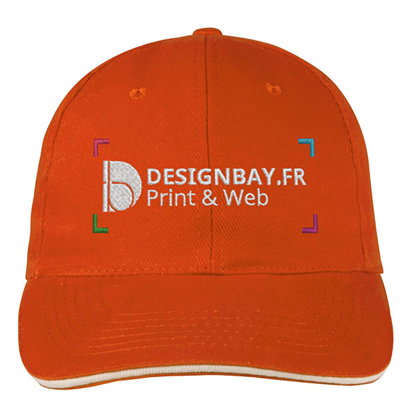 ca41 Casquette Challenge orange