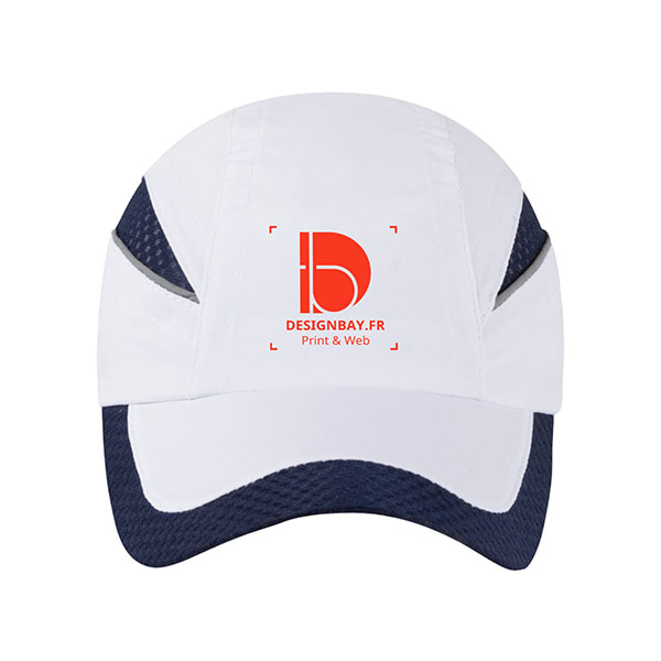 ca42 Casquette microperforée unicolore Qualifier bleu marine