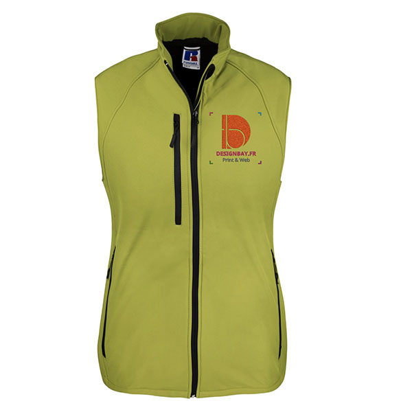 gi22 Gilet Softshell pour femmes jaune