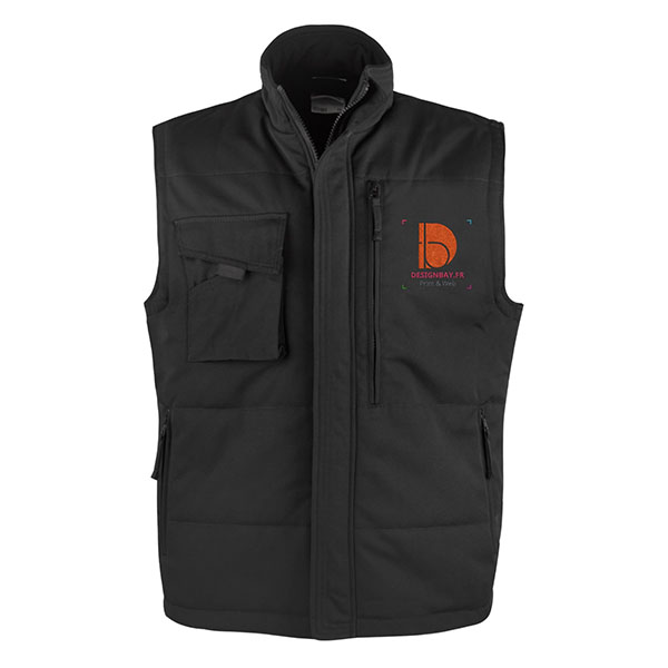 gi23 Gilet de travail Heavy Duty noir