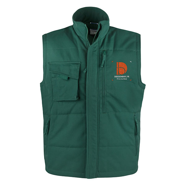 gi23 Gilet de travail Heavy Duty vert