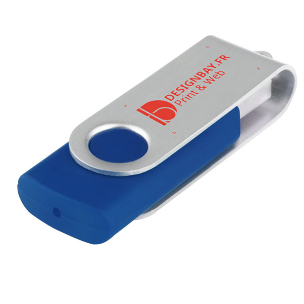 ht76 Clé USB basique rotative de 4 Go bleu