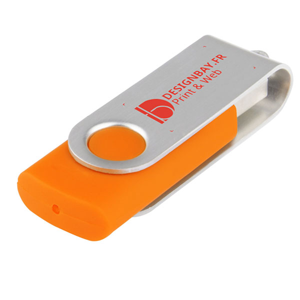 ht76 Clé USB basique rotative de 4 Go orange