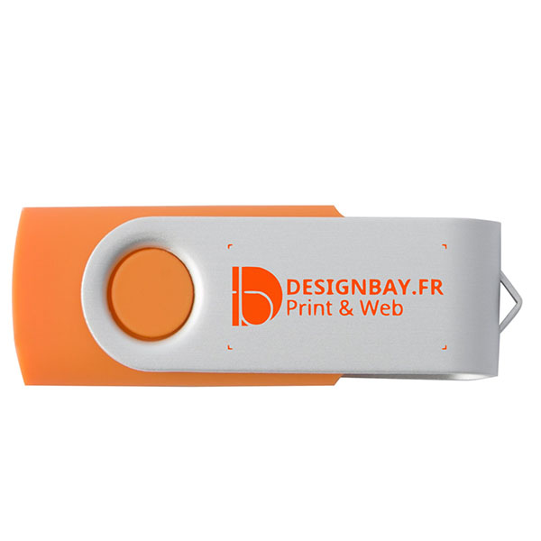 ht81 Clé USB basique rotative de 1 Go orange