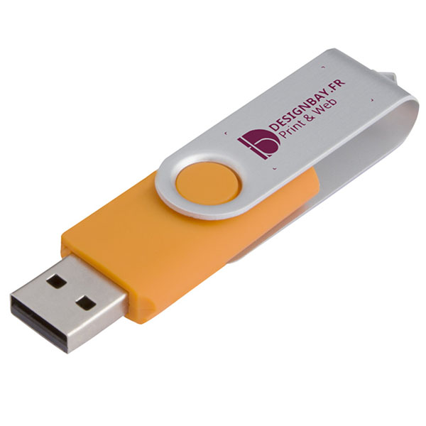 ht82 Clé USB basique rotative de 8 Go orange