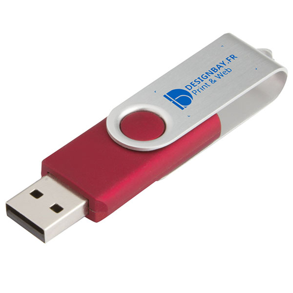 ht82 Clé USB basique rotative de 8 Go rouge