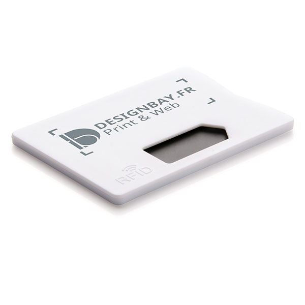 ht93 Porte-carte anti RFID blanc