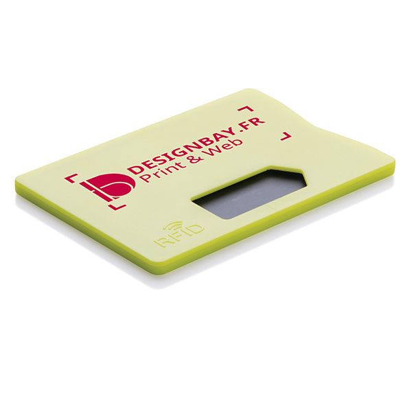 ht93 Porte-carte anti RFID jaune