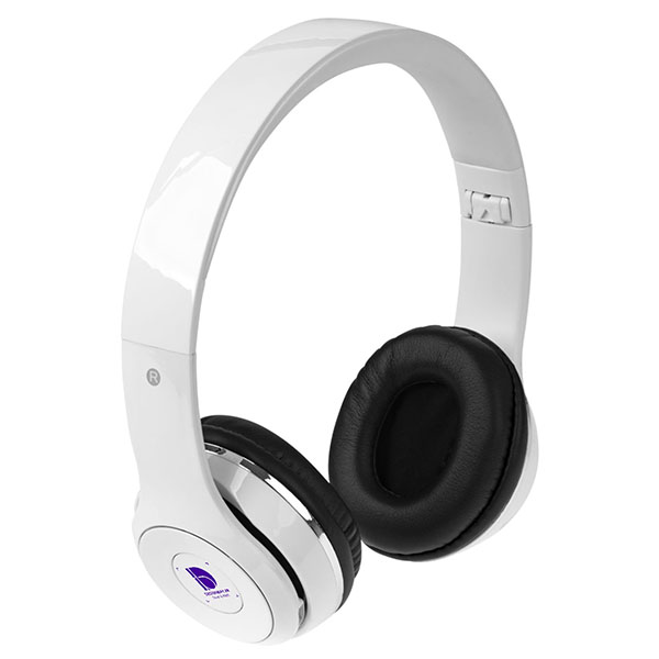 ht96 Casque pliable Bluetooth Cadence avec étui blanc