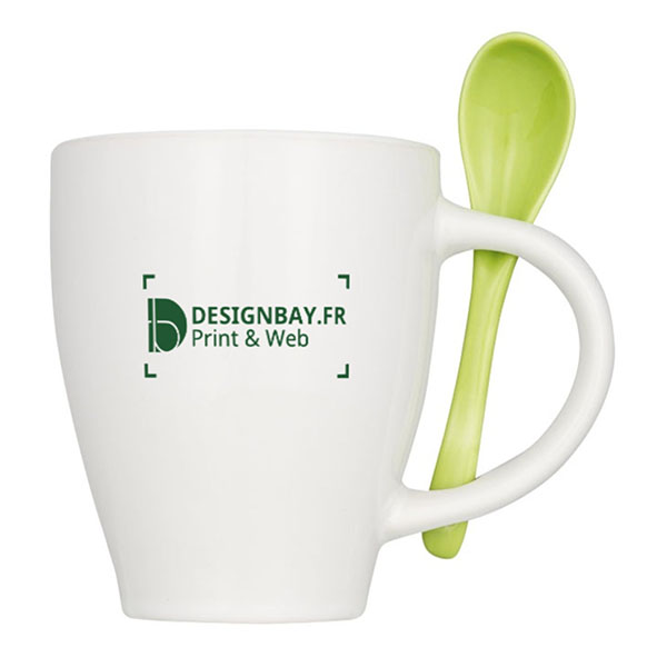 mu123 Tasse Nadu avec cuillère vert