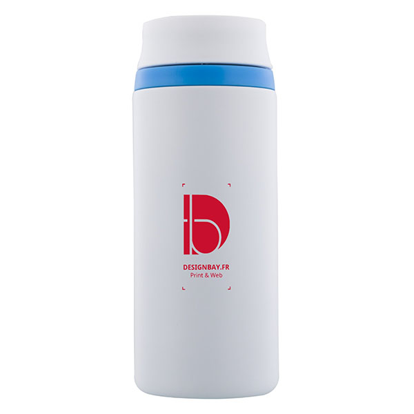 mu124 Tasse isotherme anti-fuite Flow blanc