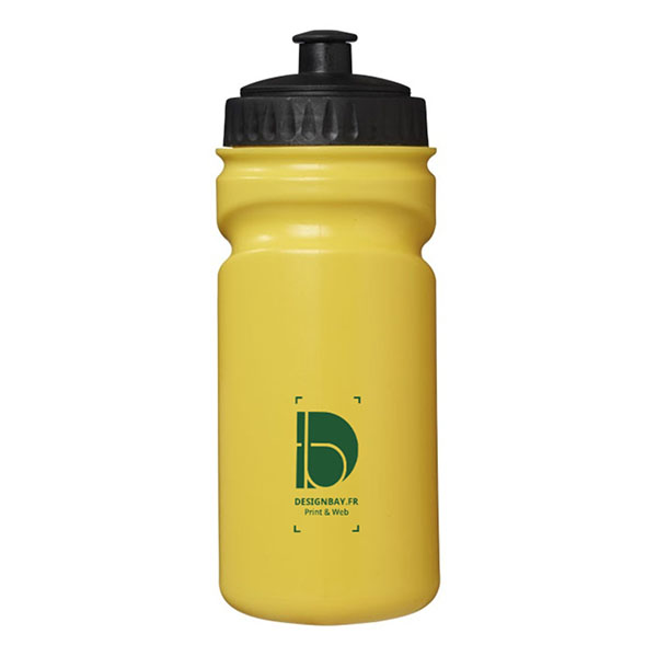 mu125 Bouteille de sport colorée Easy Squeezy jaune