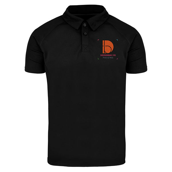 po14 Polo homme Cool Fit Ottawa Noir