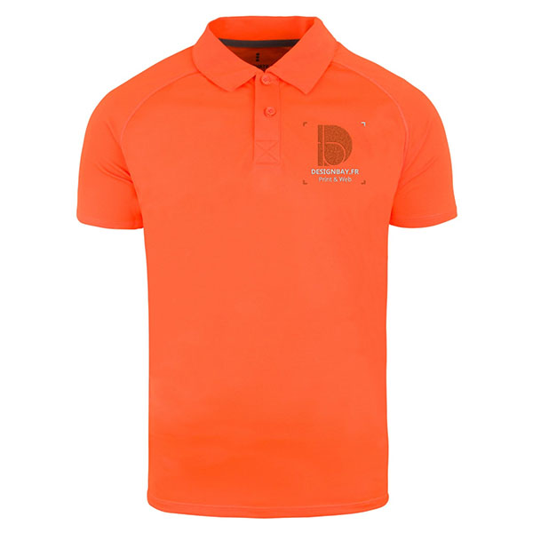 po14 Polo homme Cool Fit Ottawa Orange