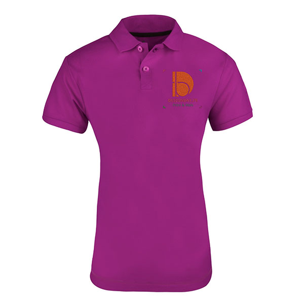 po16 Polo homme à manches courtes Unicolore Calgary Violet