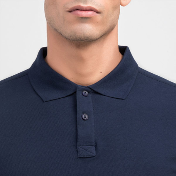 po18 Polo homme à manches longues Unicolore Oakville 2