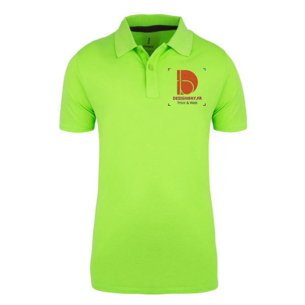 po20 Polo homme manches courtes Seller Vert pomme