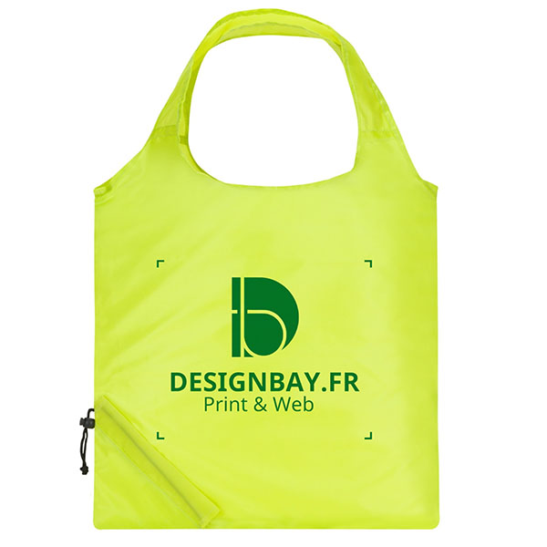 sa55 Sac fourre-tout pliable Bungalow vert pomme