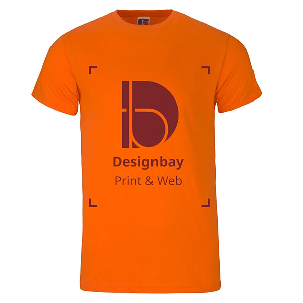 ts02 Goodies T-shirt premium manches courtes unicolore orange