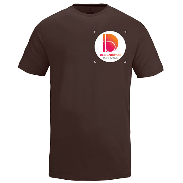 ts07 T-shirt homme manches courtes Nanaimo marron