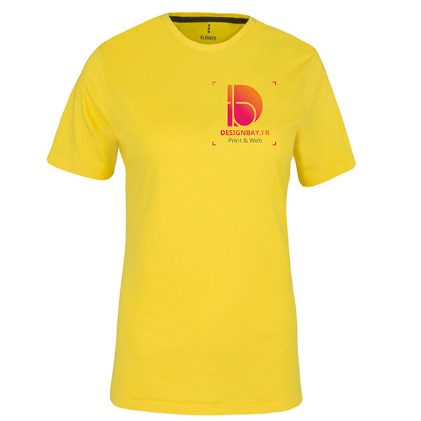 ts11 T-shirt femme manches courtes Nanaimo jaune