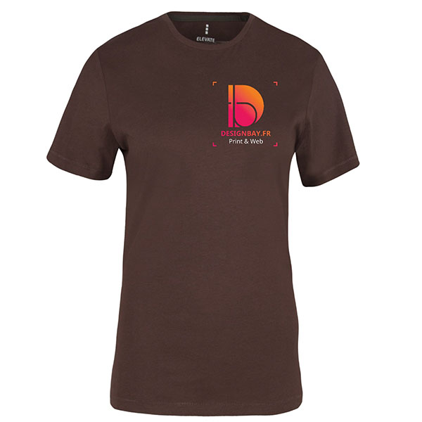 ts11 T-shirt femme manches courtes Nanaimo marron