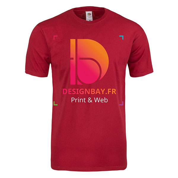 ts12 T-shirt Original Full-Cut rouge brique