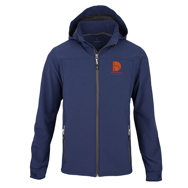 ve25 Veste Softshell pour homme Langley bleu marine