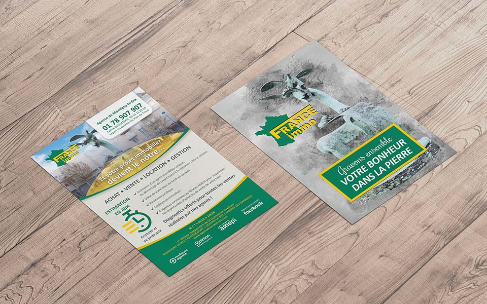 mockup flyer recto verso